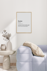 Home Definition Poster