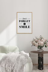 Don't Forget to Smile Poster