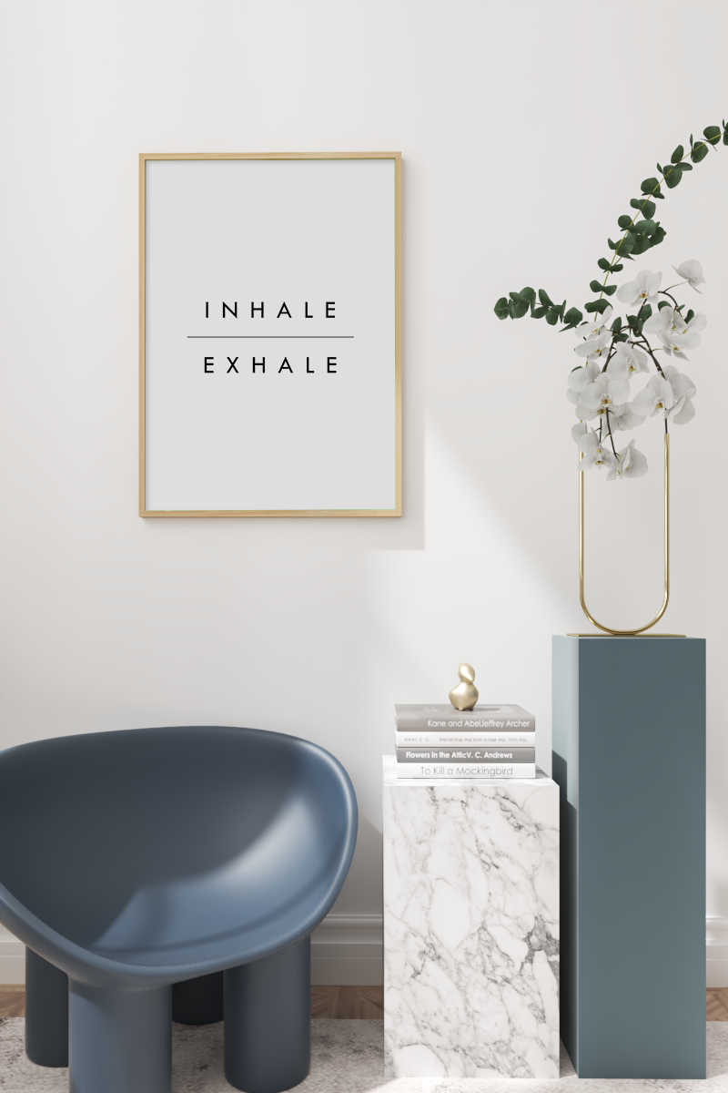 Inhale Exhale Art Print
