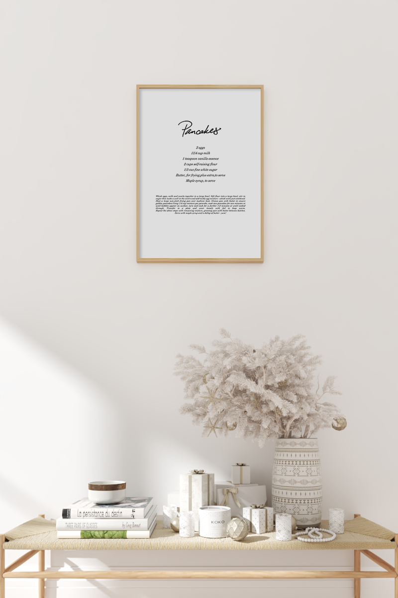 Pancake Recipe Poster