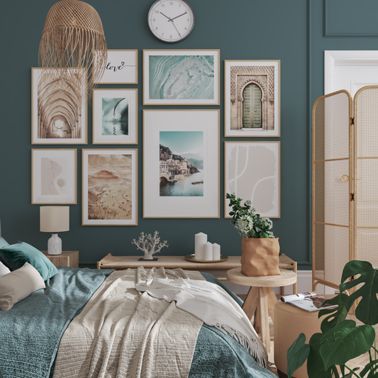Master Bedroom Decor Mint Green Modern Wall Art Ideas Abstract Poster Landscape Photo