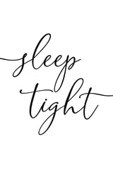 Sleep Tight Typography Art Print