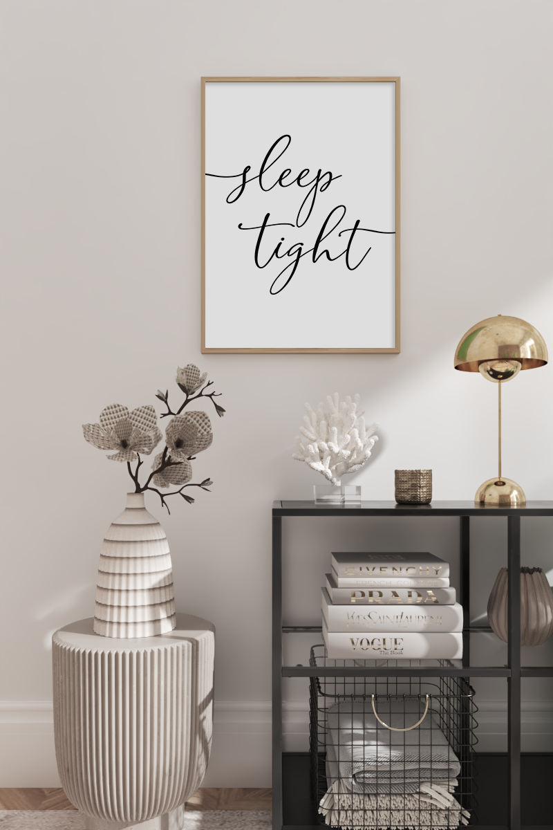 Sleep Tight Typography Art Print