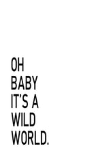 Oh Baby it's a Wild World Poster