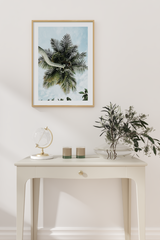 Beneath Palm Tree Poster