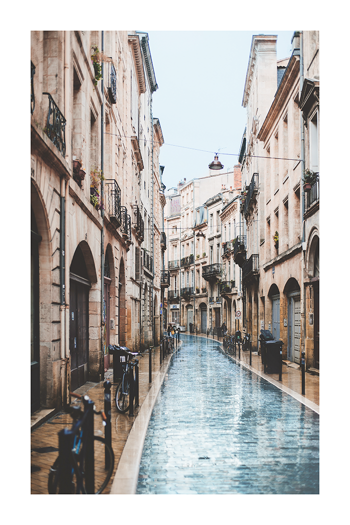 Street in the Rain Photo Poster