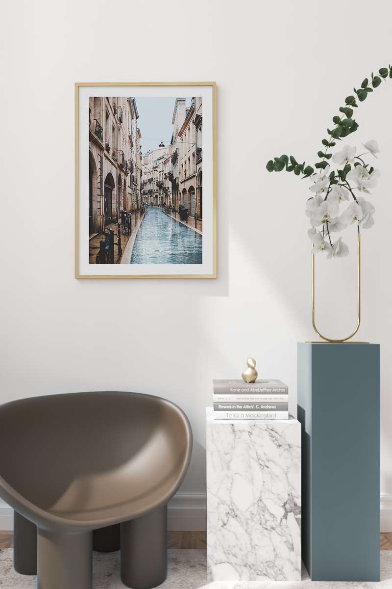 Street in the Rain Photo Poster