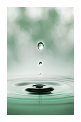 Water Droplets Poster