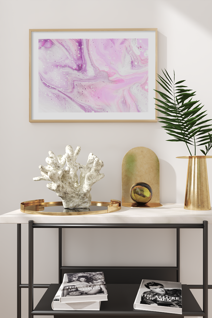 Purple Abstract Watercolor Poster