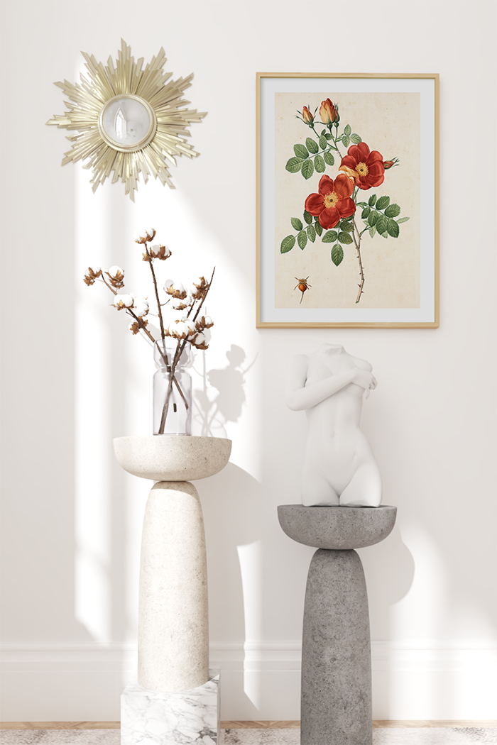 Vintage Floral Poster