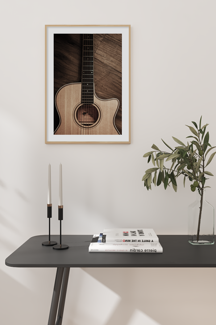 Guitar Close Up Poster