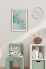 Watercolor Mint Green Poster