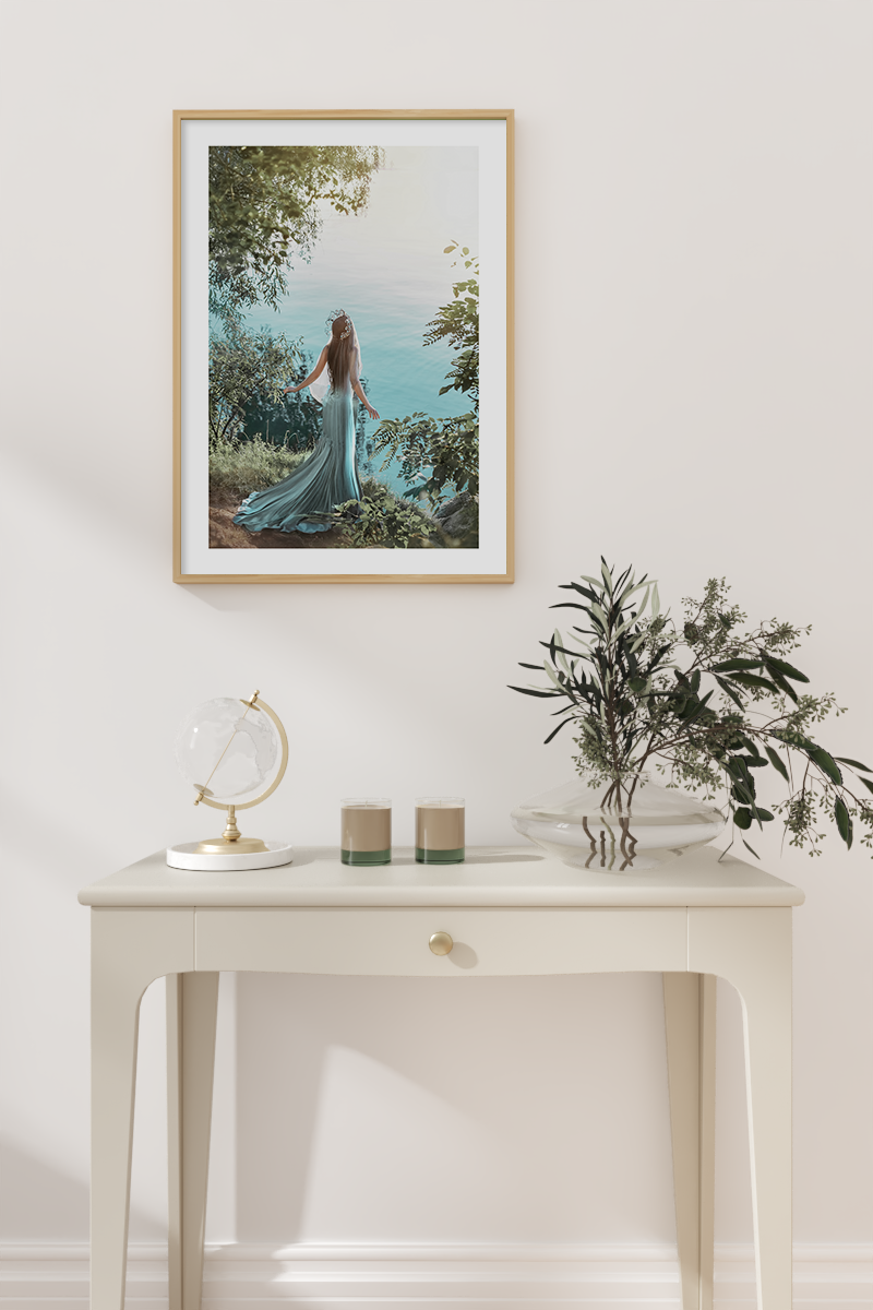 Seaside Fairytale Princess Photo Print