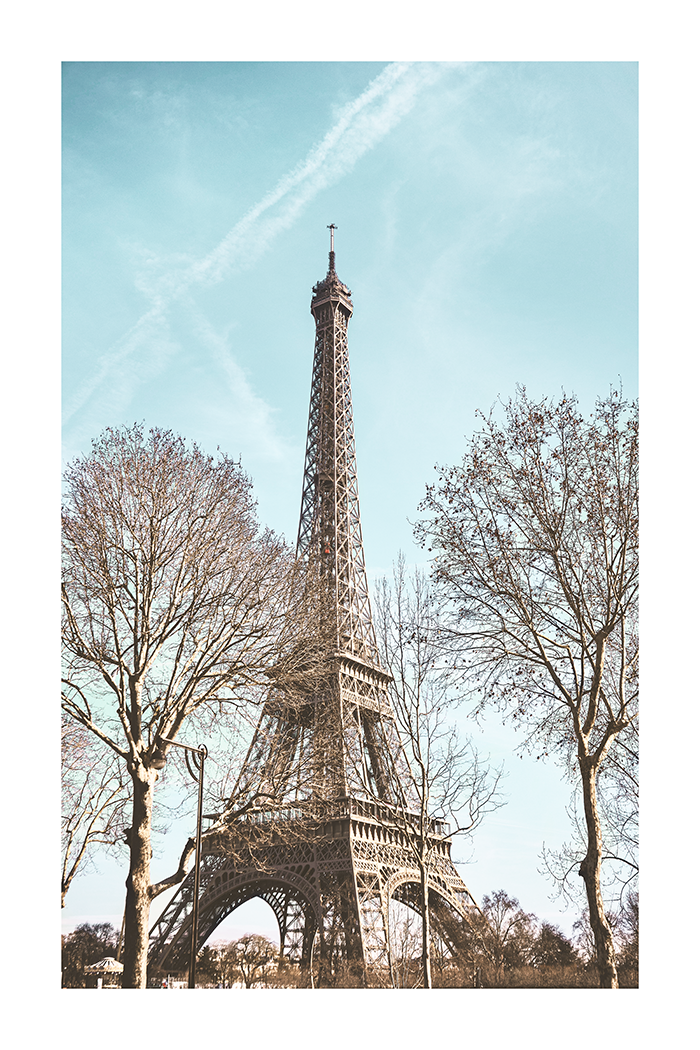 Winter Eiffel Tower Poster