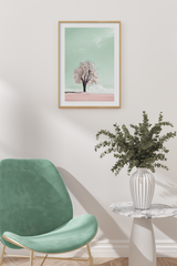 Blooming Pink Tree Poster