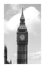 Monochrome Big Ben Photo Poster