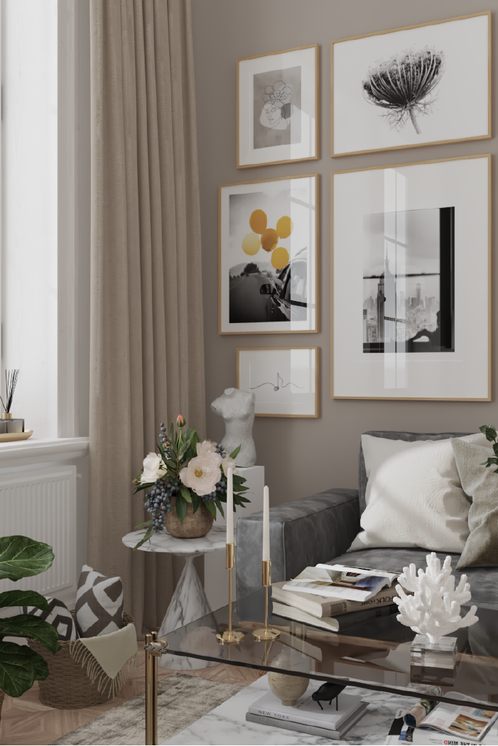 Yellow Balloon Photo Poster