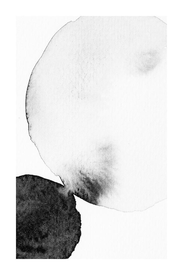 Abstract B&W Ink Art