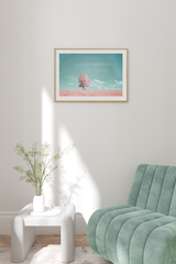 Pink Flower Tree Poster