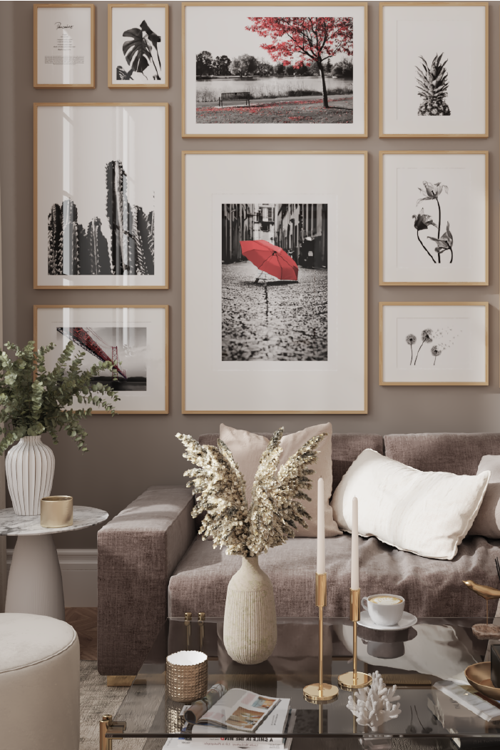 Red Umbrella Poster
