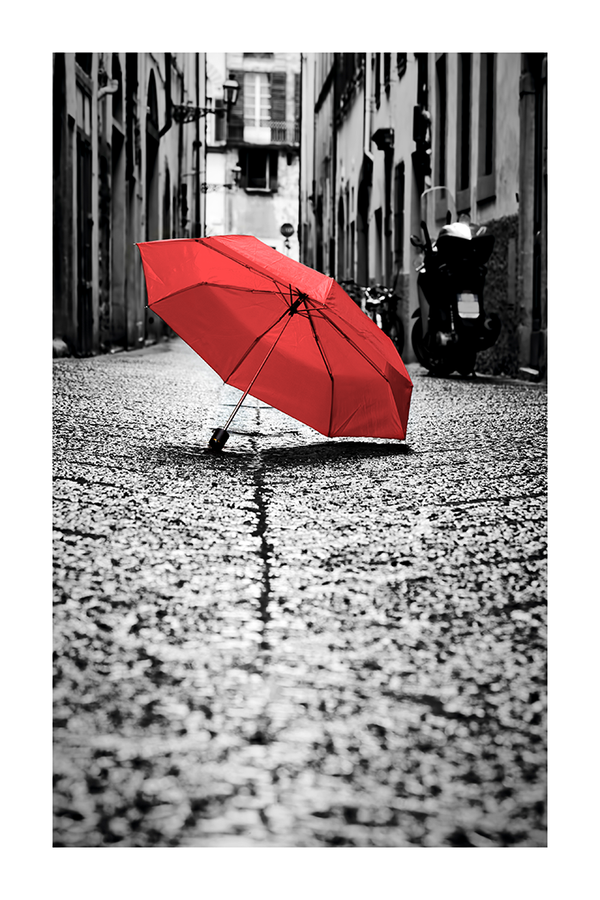 Red Umbrella Poster