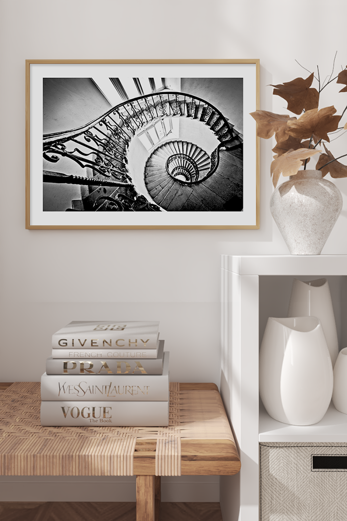 Vintage Circular Stairs Poster