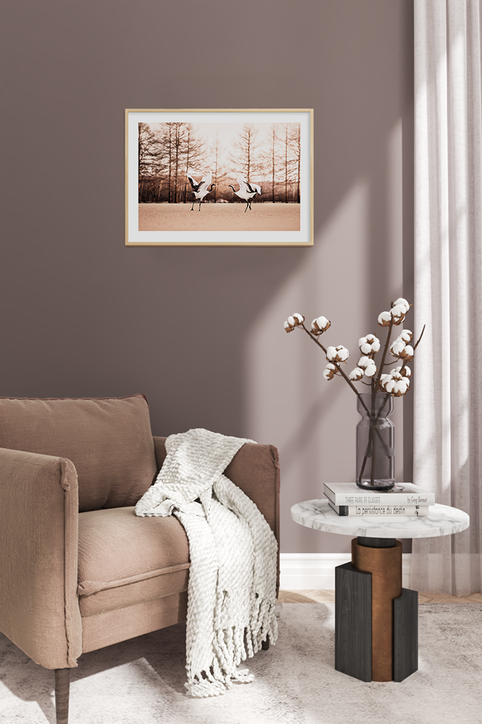 Dancing Cranes Poster