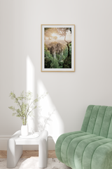 Sunlight Cliff Poster