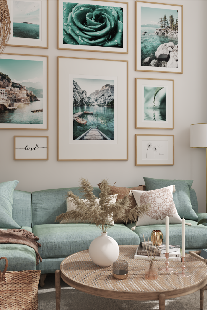 Boats on the Lake Poster