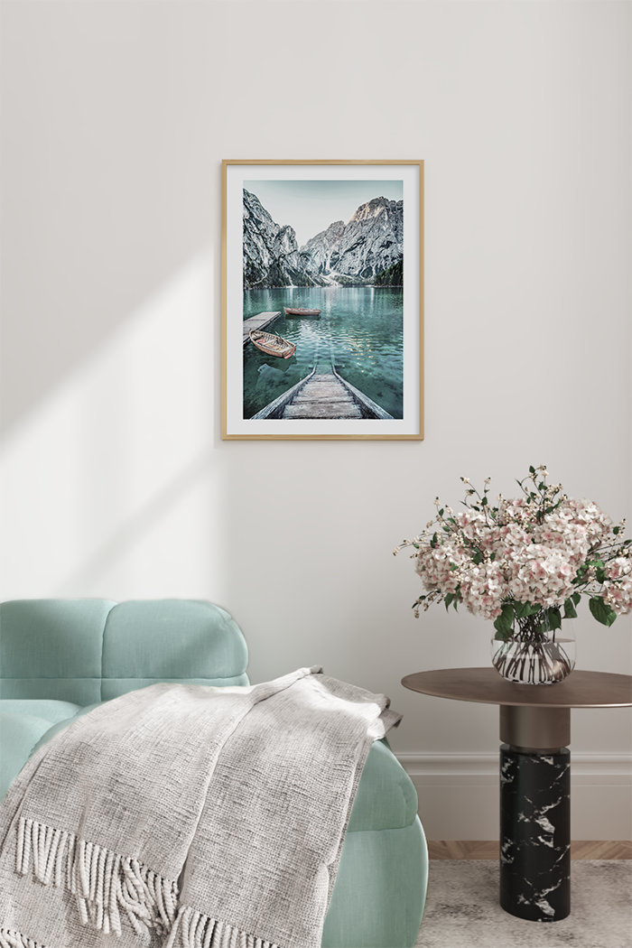 Boats on the Lake Poster