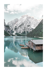 Wooden House on the Lake Poster