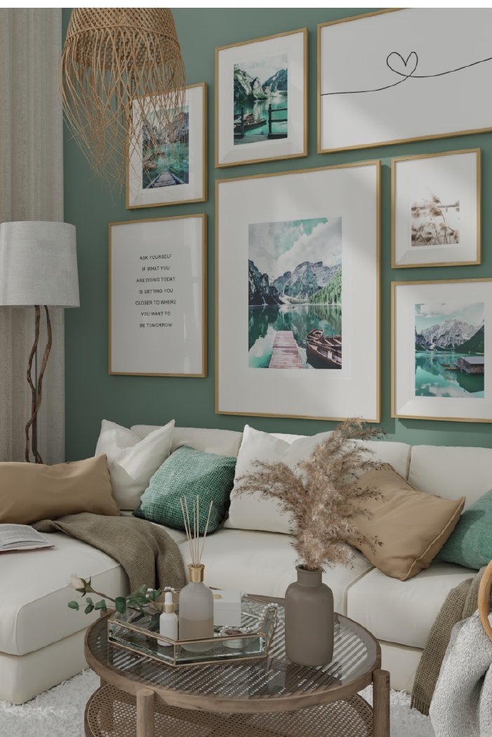 Wooden House on the Lake Poster