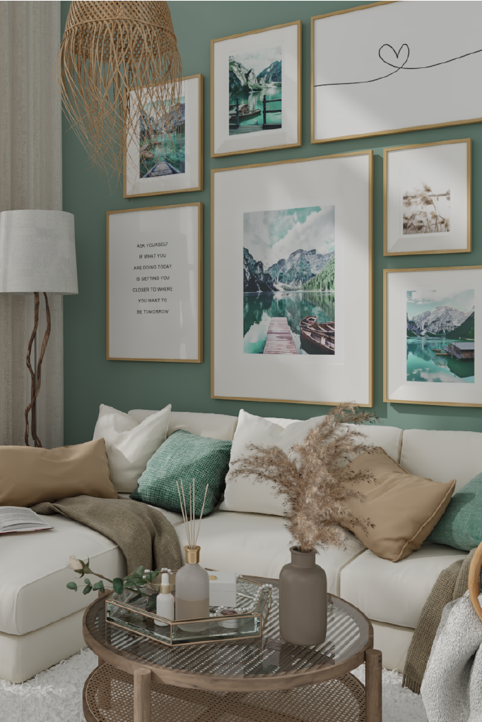 Lakeside Boats Poster
