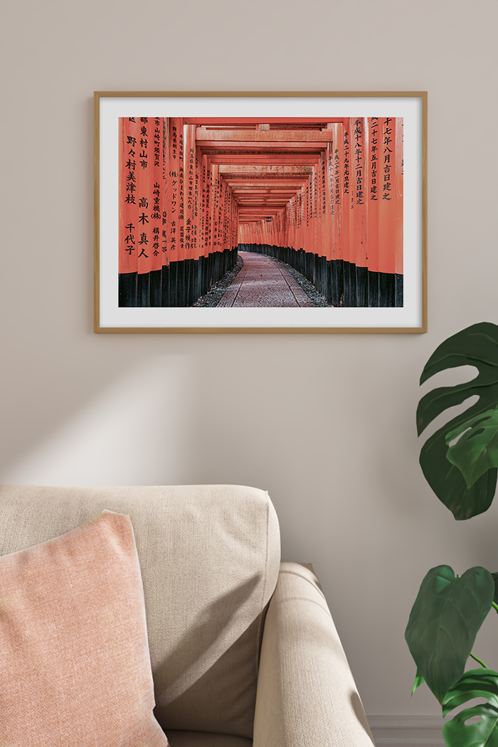 Temple Walkway Poster