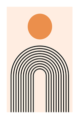 Sun Arch Line Print