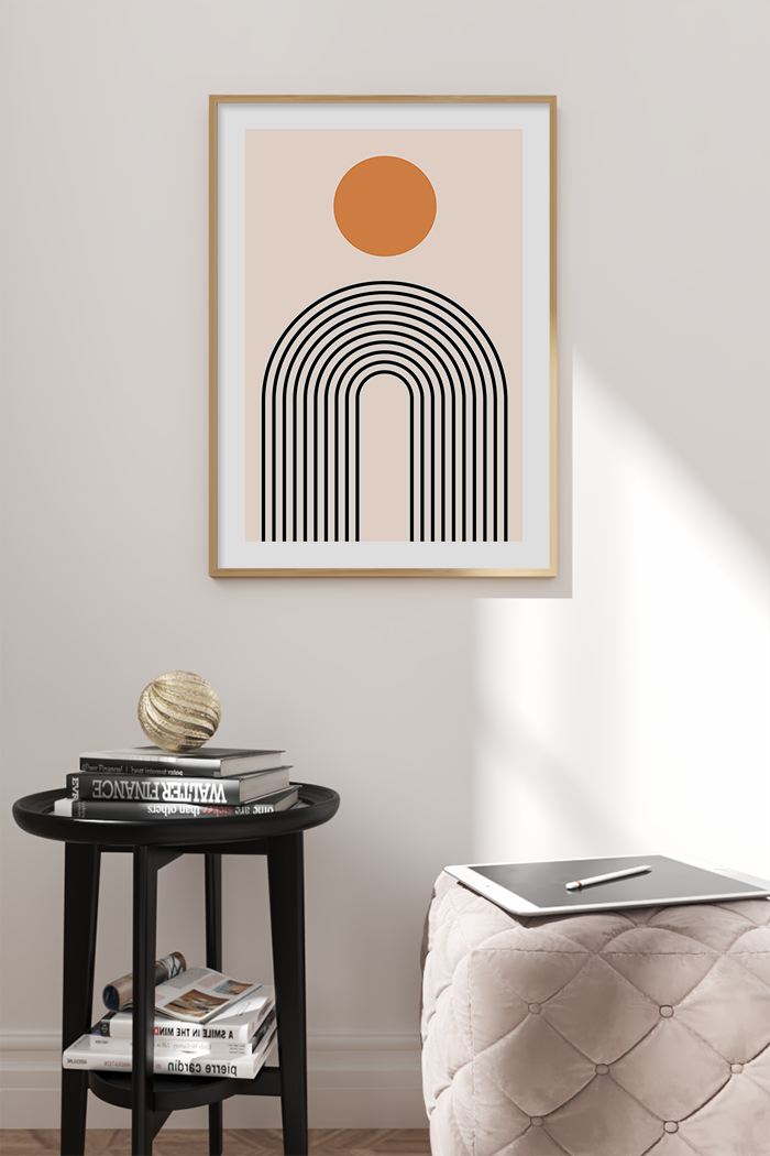 Sun Arch Line Print