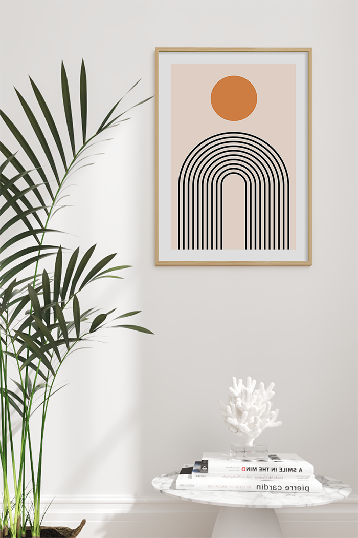 Sun Arch Line Print