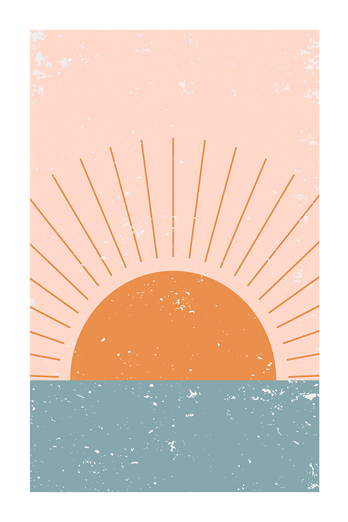 Boho Sunrise Poster