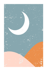 Boho Moon Poster