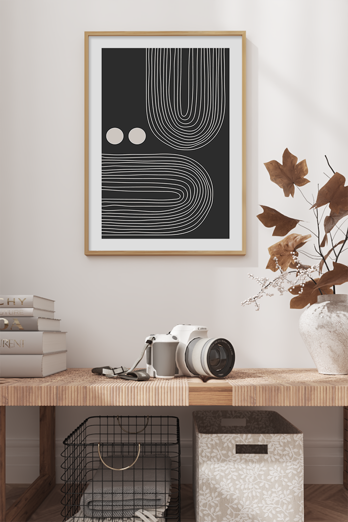 Black and White Arch Poster
