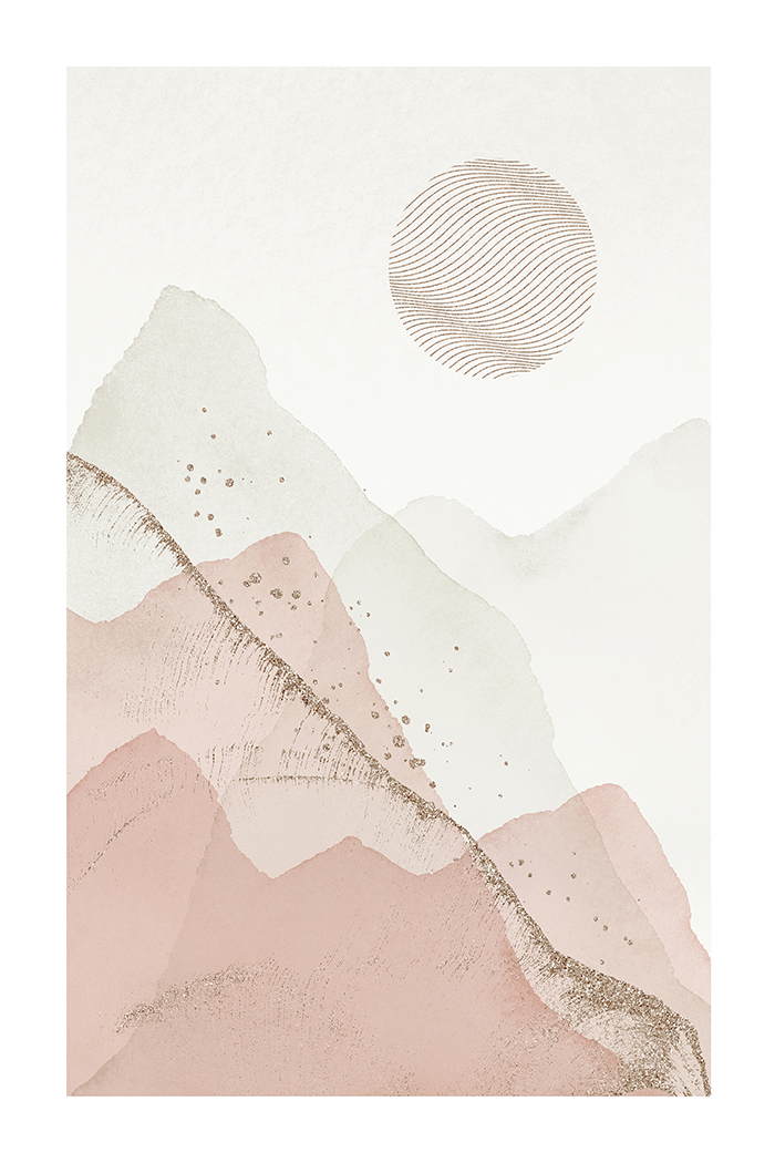 Mountain Watercolor Poster