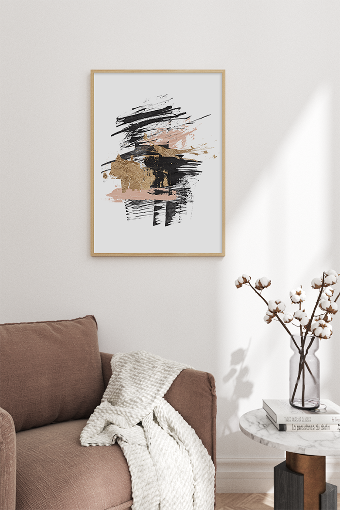 Abstract Splash Ink Poster