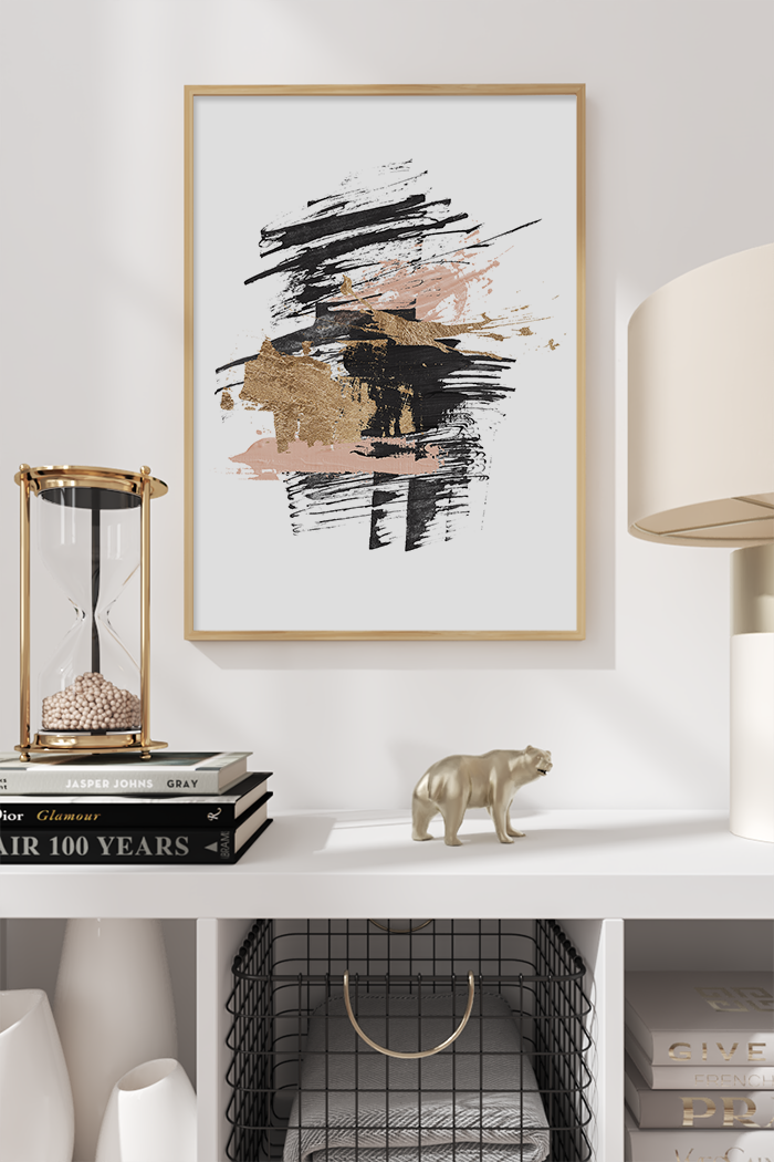 Abstract Splash Ink Poster