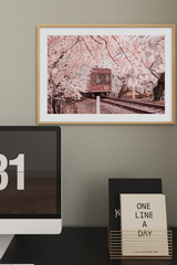 Train Under the Cherry Tree Poster