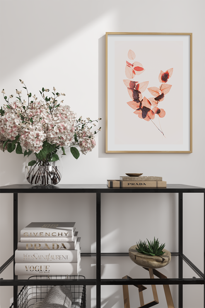 Dried Leaf X-ray Poster