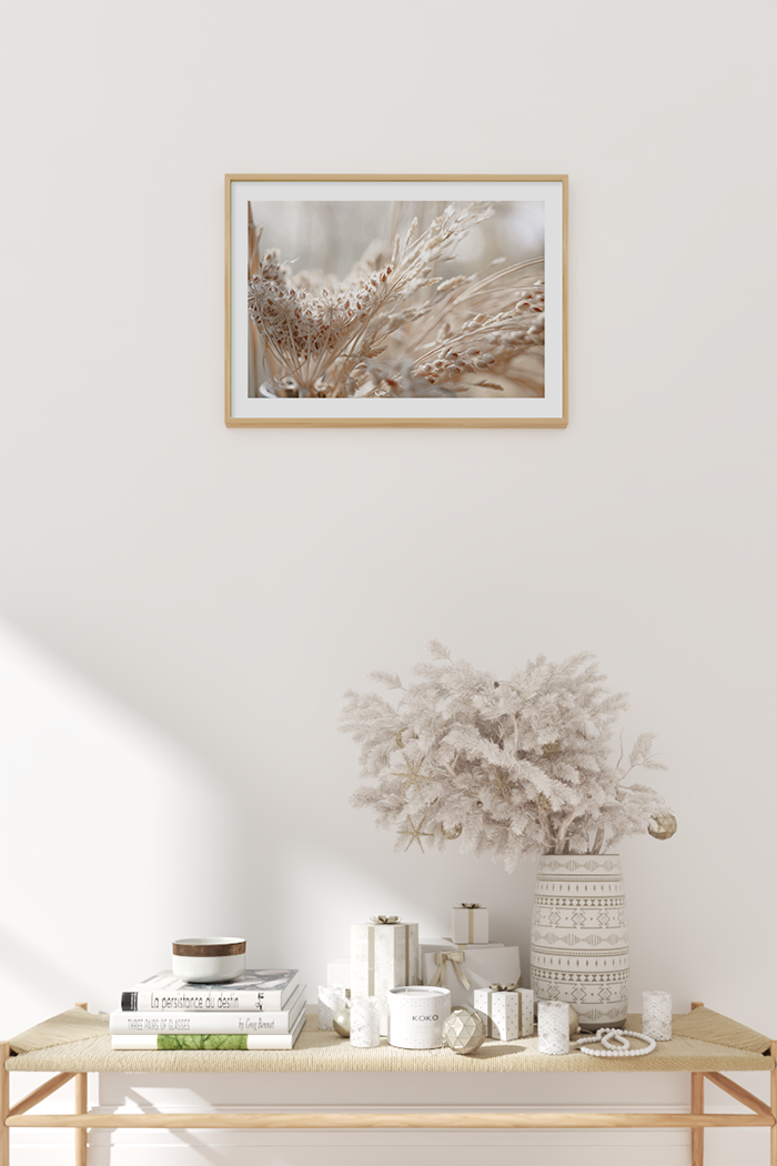 Dried Floral Close Up Poster