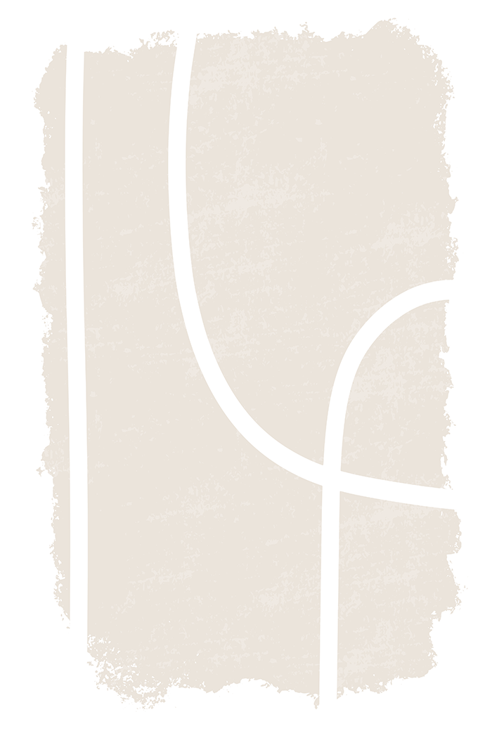 Beige Abstract Line Art Print