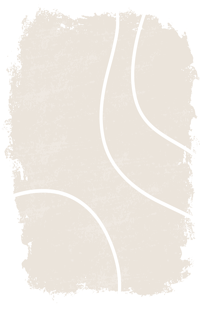 Beige Abstract Line Art Print No.6