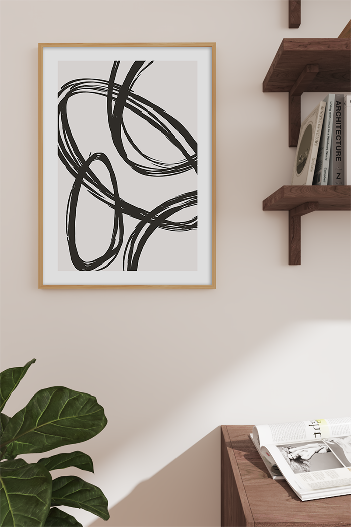 Drawing Circle Art Print No.3