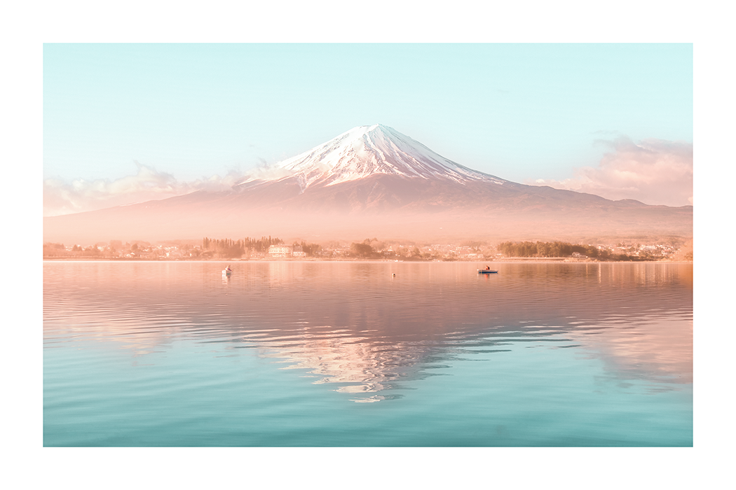 Dreamy Mountain Landscape Poster